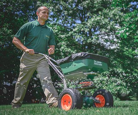 fertilizer in spreader
